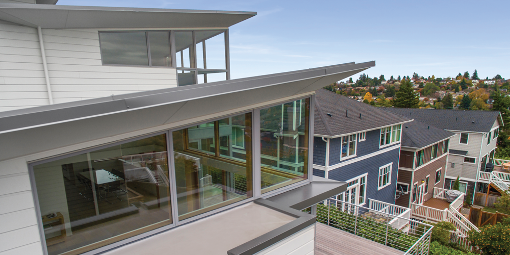 VistaLuxe WD LINE casement with Satin Nickel hardware and direct set