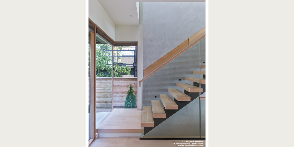 VistaLuxe WD LINE  corner direct set windows Maple wood interior, double clear coat finish