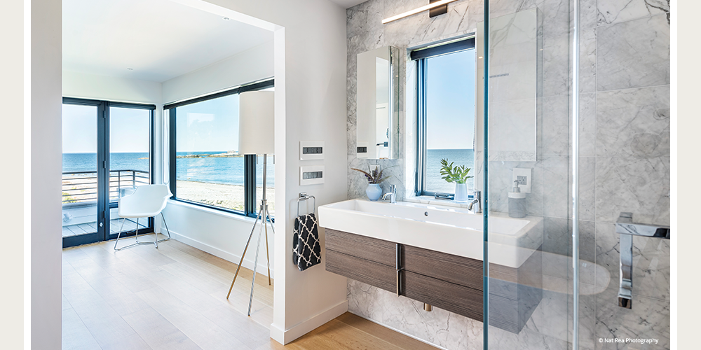 VistaLuxe WD LINE direct sets, casements, and swinging door Pine interior, with a Coal Black Finish Hardware in Matte Black