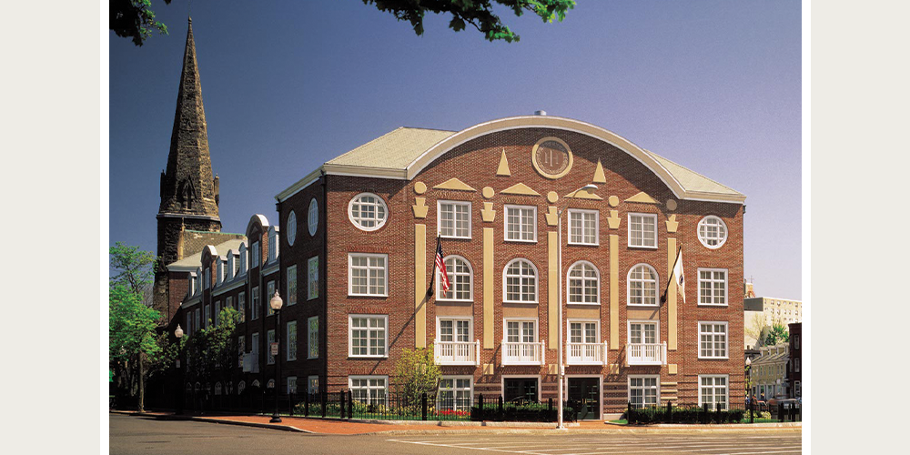 Harvard Inn historical renovation; Heritage Series, Full circle windows, Casement windows, Inswing French patio doors