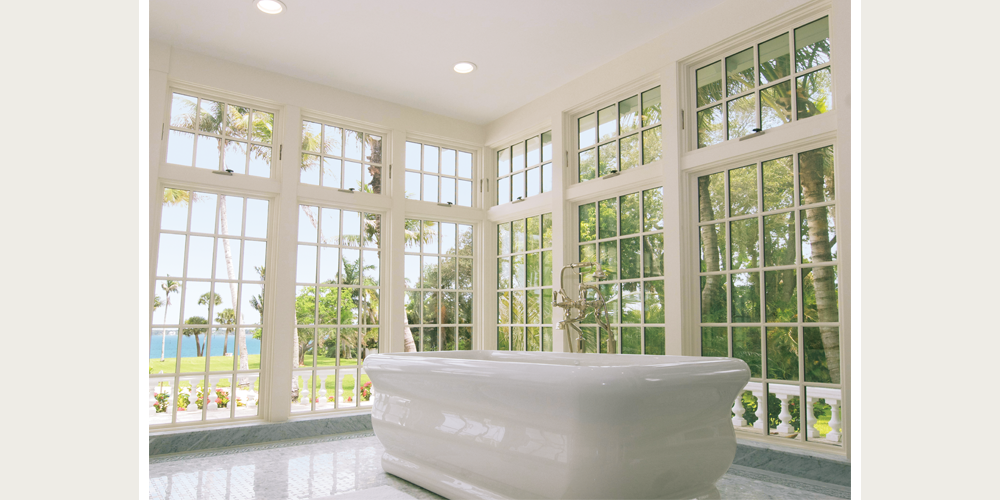 Ultra Series crank-out awnings with picture casements