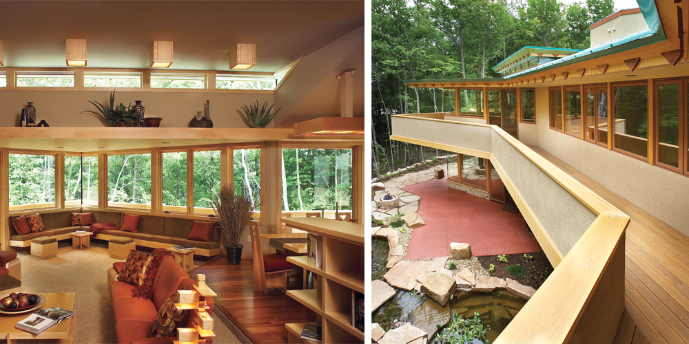 Ultra Series sliding patio door and crank-out casements, and Ultra Series casement picture and crank-out casements