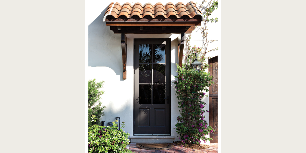 Ultra Series outswing entrance door  Truffle exterior